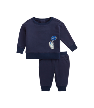Magnificent Baby Blue Brushed Fleece Set w/Patches