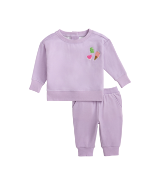 Magnificent Baby Fair Orchid Brushed Fleece Set w/ Patches