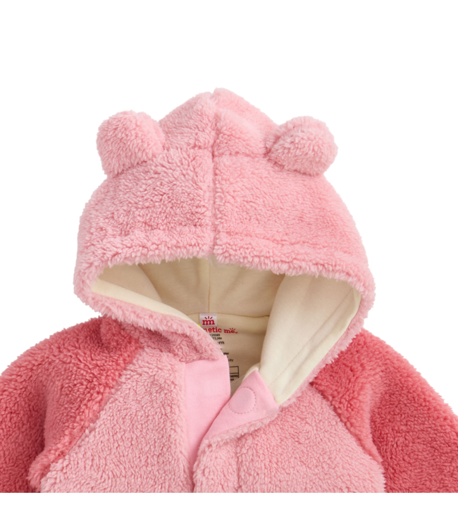 Magnificent Baby Pretty Pink Sherpa Raglan Henley Pullover