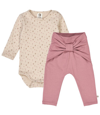 Green Cotton Beige/Rose Aster Set