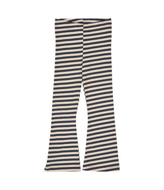 Green Cotton Oak/Night Blue Stripe Flared Pant