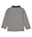 Green Cotton Oak/Night Blue Stripe L/S Polo