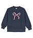 Green Cotton Night Blue Bow Sweatshirt
