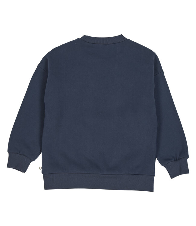 Green Cotton Night Blue Bow Sweatshirt