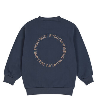 Green Cotton Night Blue Smile Sweatshirt