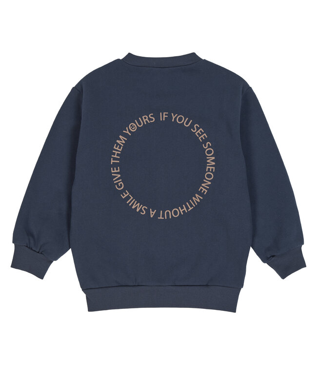 Green Cotton Night Blue Smile Sweatshirt
