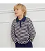 Green Cotton Oak/Night Blue Stripe L/S Polo