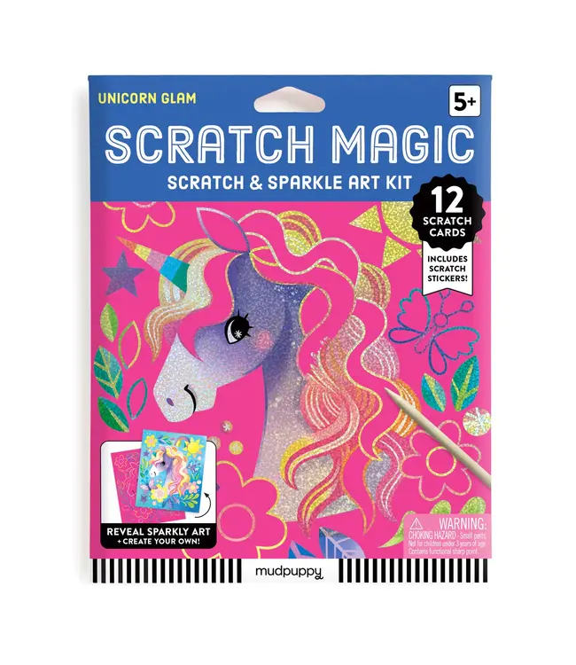 hachette book group Unicorn Glam Scratch & Sparkle Art Kit