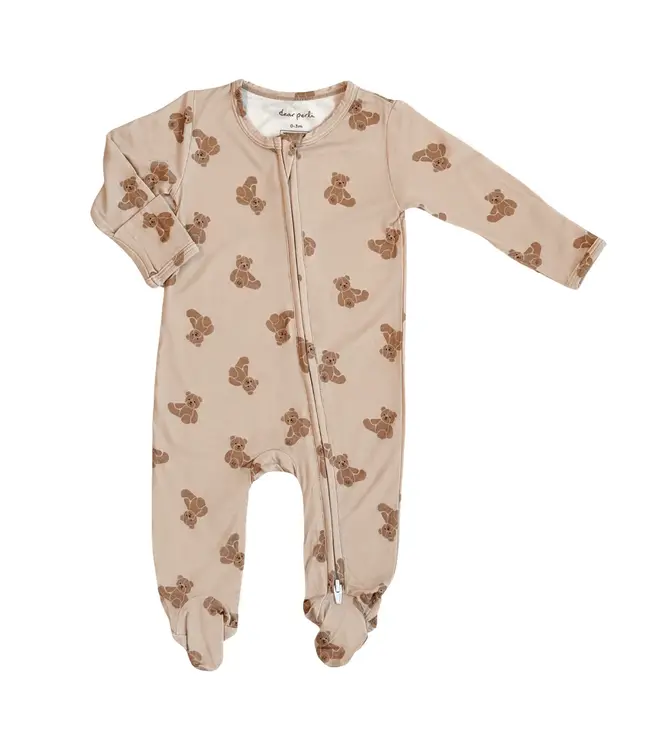 dear perli Teddy Tales Zip Footie