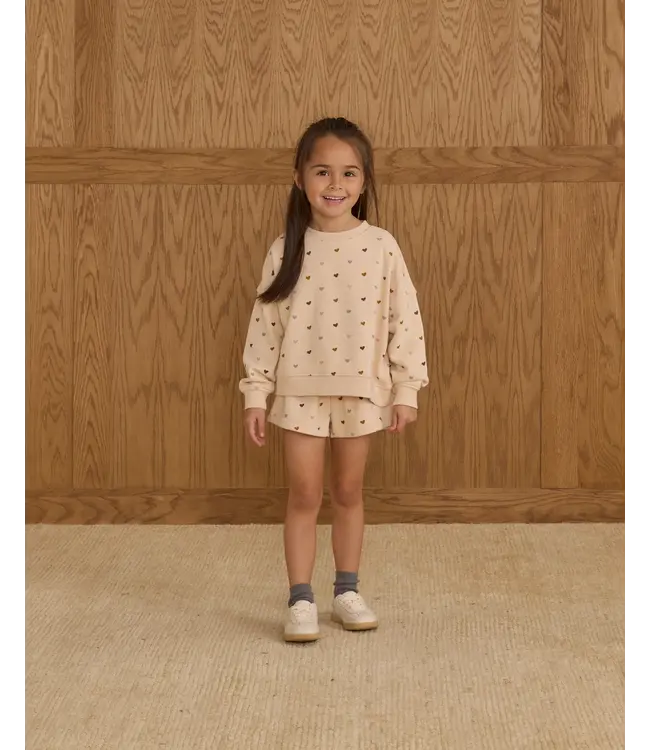 Rylee & Cru Antique Hearts Boxy Pullover