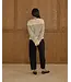 Rylee & Cru Natural/Black Stripe Round Neck Sweater