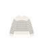 Rylee & Cru Natural/Black Stripe Round Neck Sweater