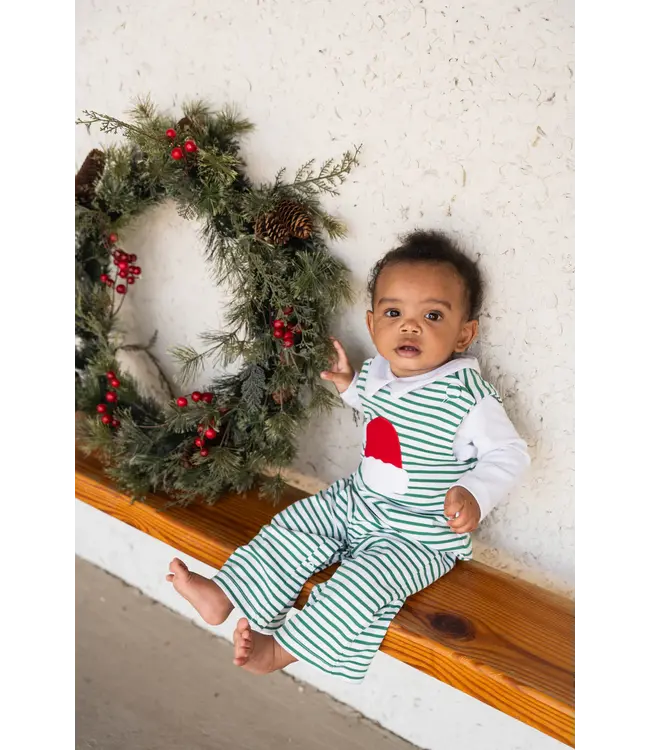 Saltwater Boys Co. Green Stripe Santa Hat Jack Longall