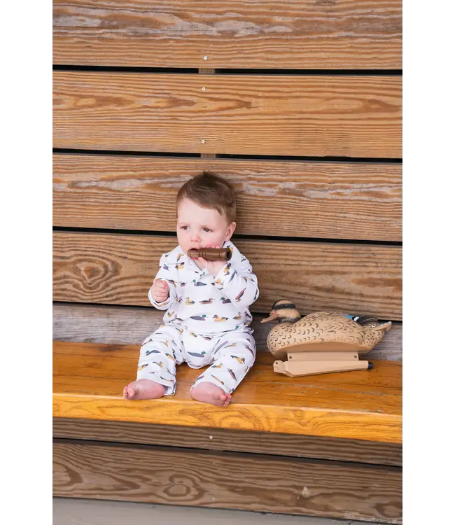 Saltwater Boys Co. Mallards Polo L/S Romper