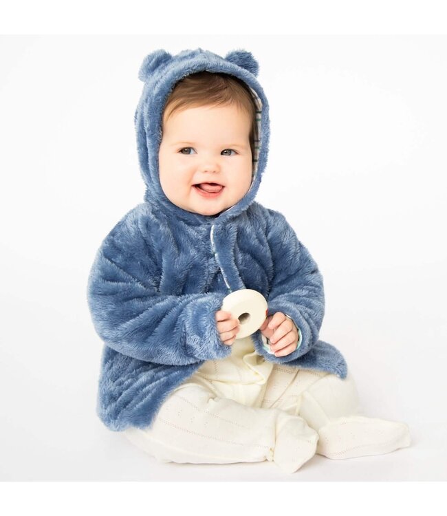 Magnificent Baby Winter Sky Minky Magnetic Bear Jacket