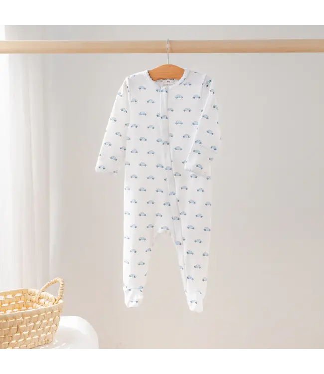 Nola Tawk Little Blue Wheels Zip Up PJ