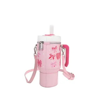 Bewaltz Take a Sip Cup Elegant Bows Crossbody Purse