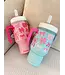 Take a Sip Cup Elegant Bows Crossbody Purse