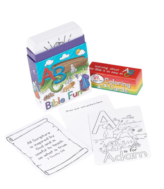 Christian Art Gifts 52 ABC Bible Fun Coloring Cards
