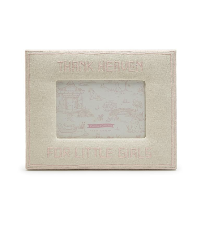cupcakes & cartwheels Thank Heaven for Little Girls Picture Frame