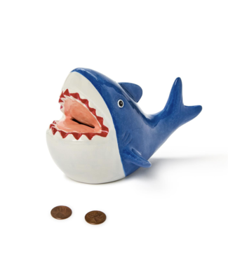 cupcakes & cartwheels Ceramic Shark Bank