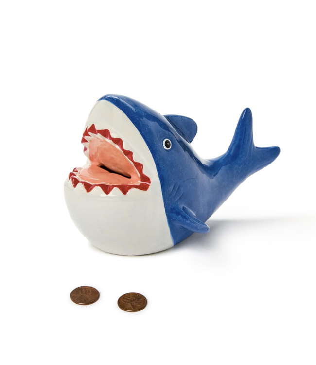 cupcakes & cartwheels Ceramic Shark Bank