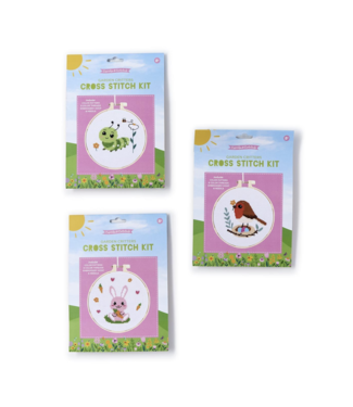 cupcakes & cartwheels Garden Critters Cross-Stitch Kit