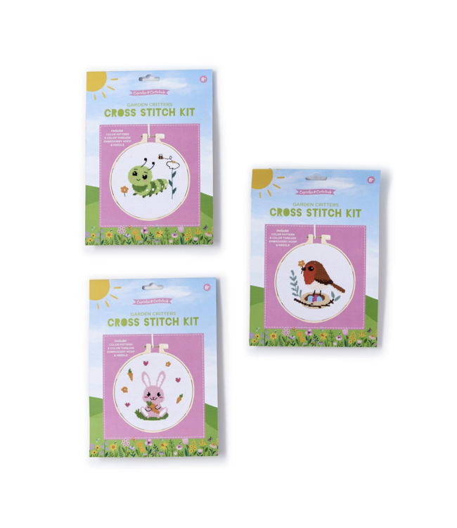 Garden Critters Cross-Stitch Kit