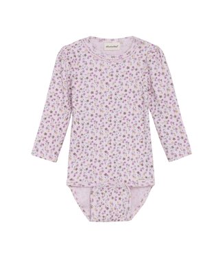 MinyMo Pink Floral Onesie