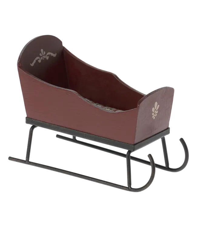 Maileg Sleigh, Mouse-Red