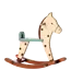 Maileg Rocking Horse, Mouse-Spotted