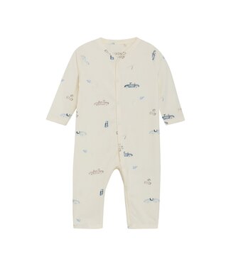 Ivory Knit Cars Romper