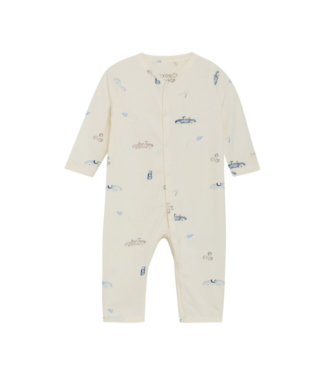 Ivory Knit Cars Romper