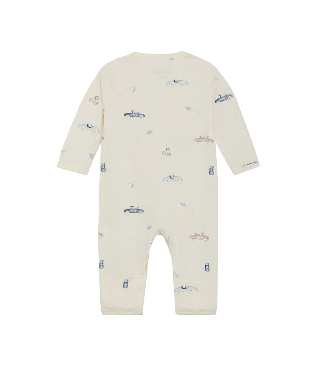 Ivory Knit Cars Romper