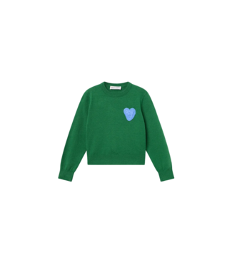 Compania Fantastica Green Heart Sweater