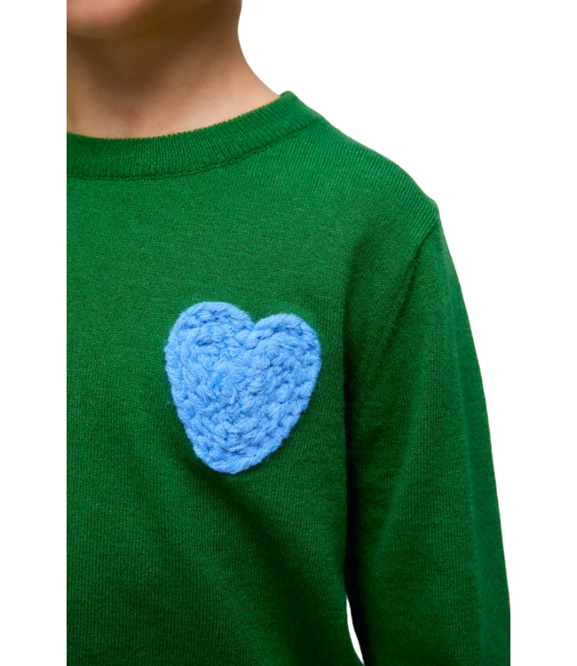 Compania Fantastica Green Heart Sweater