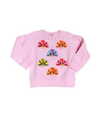 Cotton Candy Turkey Sweatshirt