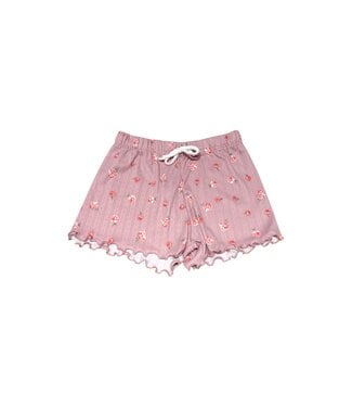 cheryl kids Pink Floral Drawstring PJ Shorts