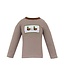 Anavini Brown Knit Stripe L/S Mallard Duck T-Shirt