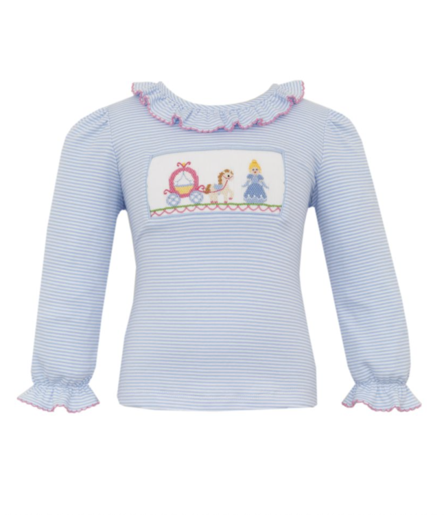Anavini Blue Knit Cinderella L/S T-Shirt