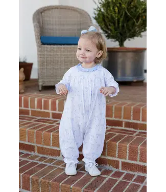 James and Lottie Lila Long Blue Bows Knit  Bubble
