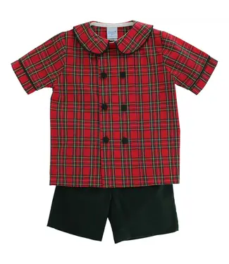 Bailey Boys Tartan Plaid Dressy Short Set