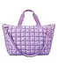 Iscream Lavender Shiny Puffer Overnight Bag