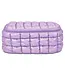 Iscream Lavender Shiny Puffer Cosmetic Case