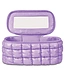 Iscream Lavender Shiny Puffer Cosmetic Case