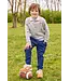 Little English Multi Football Intarsia Sweater