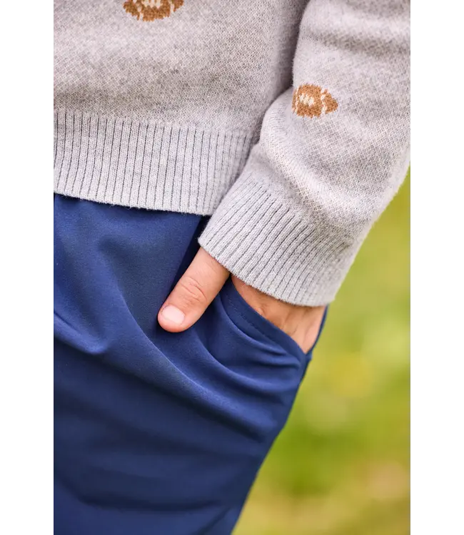 Little English Multi Football Intarsia Sweater