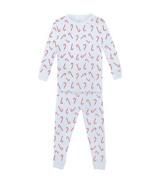 LydaBaby Blue Candy Cane 2 Pc. PJ Set