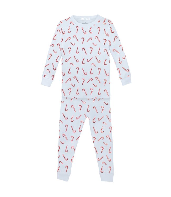 LydaBaby Blue Candy Cane 2 Pc. PJ Set