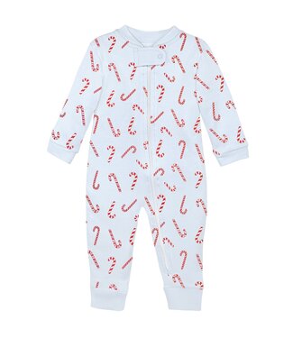 LydaBaby Candy Cane Zip Footie